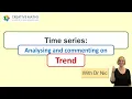 Time series trend - how to analyse and report