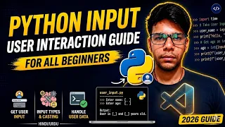 Python User Input Tutorial in Hindi input Function Explained for Beginners