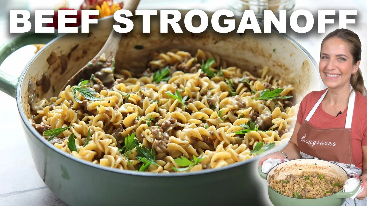 One Pot Beef Stroganoff - Easy Dinner Recipe!