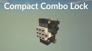 Minecraft Tiny Combo Lock Tutorial