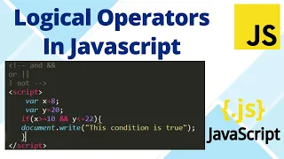 Logical operators in javascript in hindi Javascript tutorial for beginners - 10