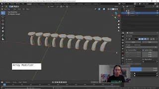 Blender 2 8 Array Modifier using Object Offset