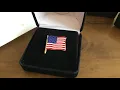President Donald Trump Gold Plated American Flag Lapel Pin Unboxing