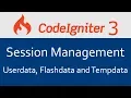 Codeigniter 3 Tutorial in Hindi Session Management - Userdata Flas ata and Tempdata