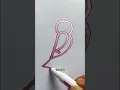 Drawing a bird with numbers step by step