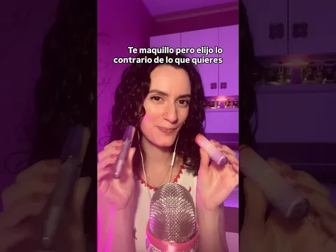 TE MAQUILLO PERO ELIJO LO CONTRARIO 😛 #asmr #pov #shorts #humor