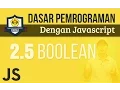 TIPE DATA pada JAVASCRIPT BOOLEAN