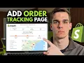 How To Add Order Tracking Page On Shopify Full Beginners Guide