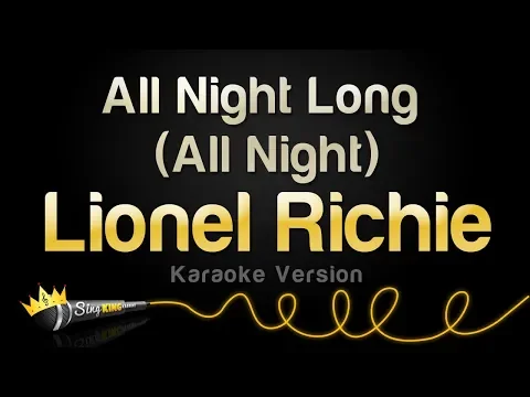 Download MP3 Lionel Richie - All Night Long (All Night) (Karaoke Version)