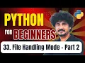 Python for Beginners 33 File Handling Modes in Python - Part 2
