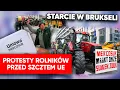 Lagu UMOWA MERCOSUR. Armatki wodne przeciwko rolnikom. Ostre protesty w Brukseli