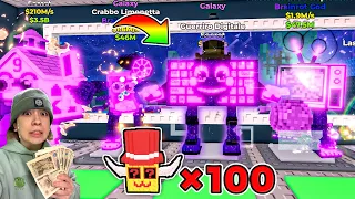 I Paid 100 000 And Opened 100 Lucky Blocks Aim For A New Secret ROBLOX 