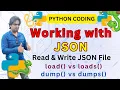 Python Coding Working with JSON Read Write JSON File In Hindi