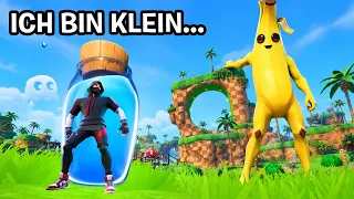 Fortnite, Aber ich PRANKE mit SCHRUMPFEN GLITCH ALLE GEGNER (Ganz klein)