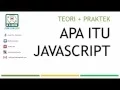 Pengenalan Apa itu Javascript dan Contoh Javascript Tutorial Javascript part 1