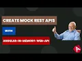Mock backend APIs in angular
