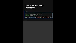 Dask - Parallel Data Processing