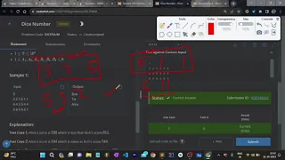 Dice Number Explanation Codechef starters 103