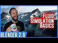 How to Create a Fluid Simulation Animation in Blender 2 8 - Blender Simulation Tutorial