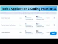 Todos Application 3 Coding Practice 11 Answers JavaScript NxtWave Intensive 2 0 No