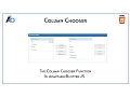 Column Chooser Function in AdaptableBlotter JS