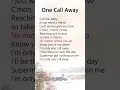 Download Lagu One Call Away | Charlie Puth