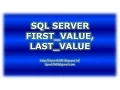 FIRST - VALUE LAST