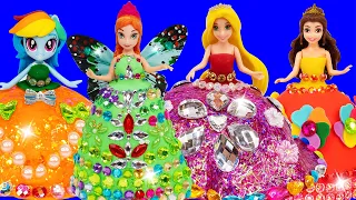Gorgeous Dresses out of Clay for Miniature Dolls