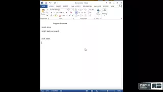 AWK Program structure