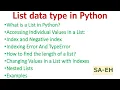 List data type in Python List List in Python CBSE Data Types in Python Python Tutorial