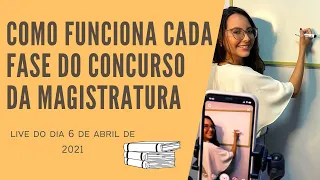 Live 2 - Cada fase do concurso de magistratura.