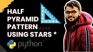 Print a Half-Pyramid Pattern Using Stars in Python Python Exercises for Beginners Day 25