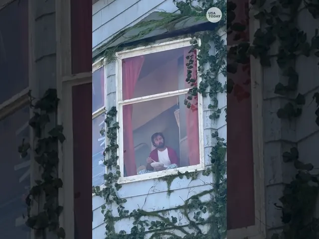 Netflix promotes 'The Last House' with man living in billboard. See videos.