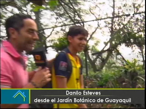 Danilo Esteves desde el Jardín Botánico de Guayaquil