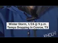 Temps dropping in Conroe Texas