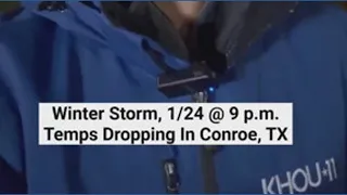 Temps dropping in Conroe Texas
