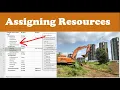 Assigning resources in Microsoft Project Resource Assignment