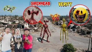 Drone Berhasil Merekam Verity VS Sirenhead Di Dunia Nyata