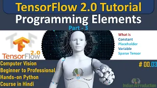 TensorFlow Programming Elements to build Tensors TensorFlow 2 0 Python Tutorial Deep learning