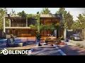 Download Lagu Modern House Design in Blender – Full 3D Environment Timelapse