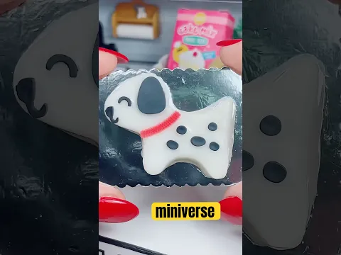 Miniverse Puppy CAKE 🎂 #miniverse #makeitmini #miniature #shorts