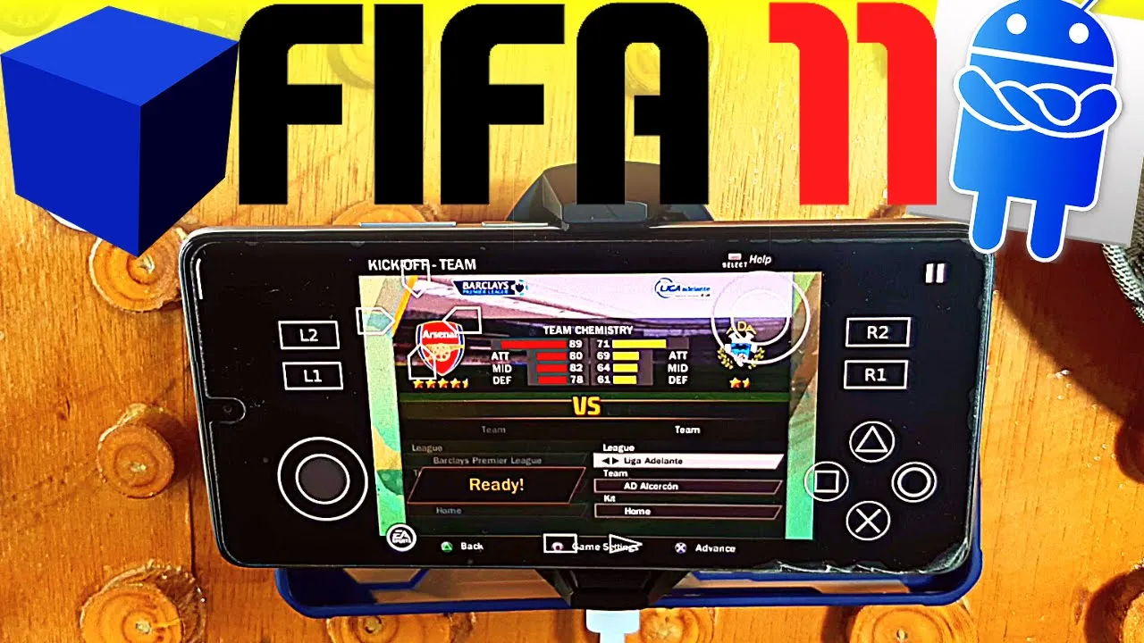 FIFA 11 AetherSX2 - PS2 Emulator Android Gameplay - 2022