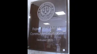 Cobb County Magistrate Court - Rajesh Raj Mehta Community Courtroom Dedication 2025