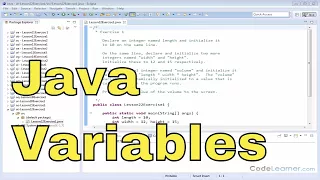 22x - Learn Java Initialize Declare Variables