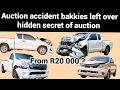 Auction accident bakkies left over cheap way to own bakkie from Auction