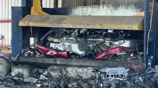 LKQ Car Crusher in Greenville SC - End Of A Machine
