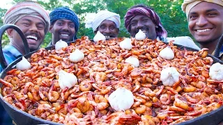 prawns garlic fry recipe prawns garlic stir fry cooking shrimp with garlic village cooking