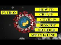 How to create a Covid 19 Desktop Notifier Python Project