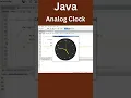 Java Analog Clock