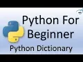 Python Tutorial for Beginners Dictionary in Python